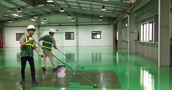 Thi công sơn Epoxy kcc hệ lăn chất lượng, đúng định mức cho nhà máy tại KCN Nam Phổ Yên, Thái Nguyên